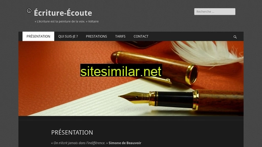 ecriture-ecoute.fr alternative sites