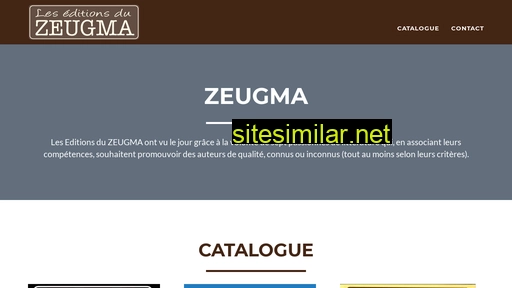 editions-zeugma.fr alternative sites