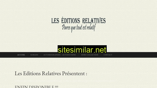 editionsrelatives.fr alternative sites