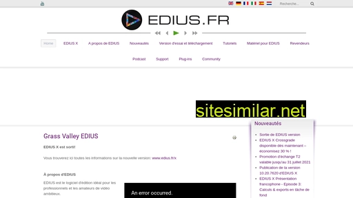 edius.fr alternative sites