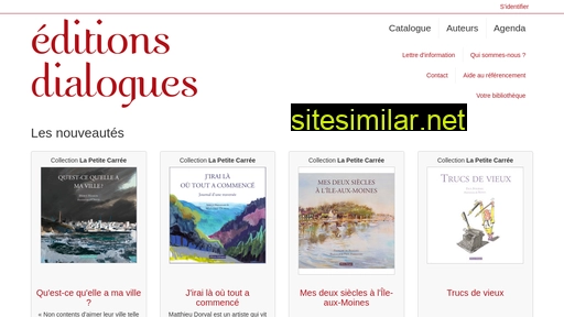 Editions-dialogues similar sites