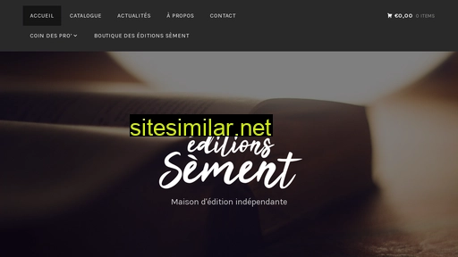 editions-sement.fr alternative sites