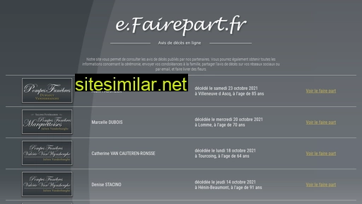 efairepart.fr alternative sites