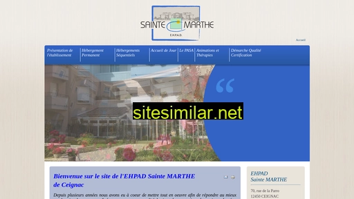 ehpad-saintemarthe.fr alternative sites