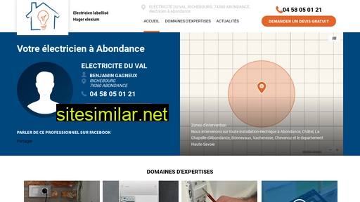 electricien-abondance-electriciteduval-hager.fr alternative sites