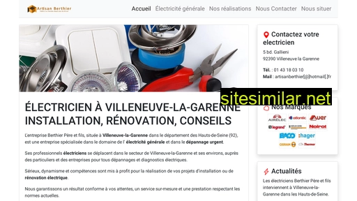 electricien-berthier-villeneuvelagarenne.fr alternative sites