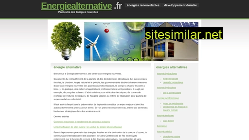 energiealternative.fr alternative sites