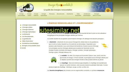 energierenouvelable.fr alternative sites