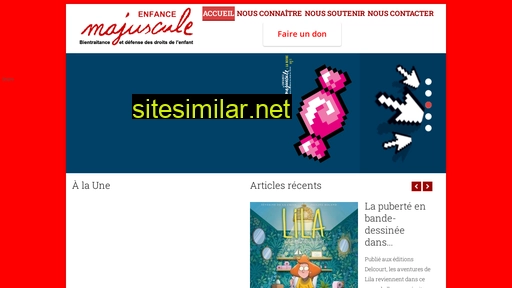 enfance-majuscule.fr alternative sites