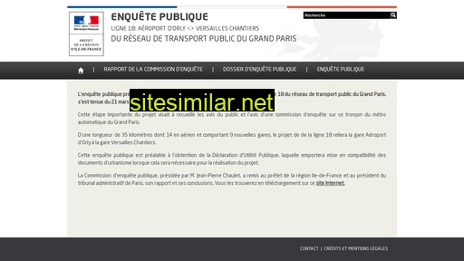 enquetepubliqueligne18.fr alternative sites