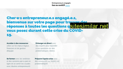 Entrepreneurs-engages-face-au-covid19 similar sites