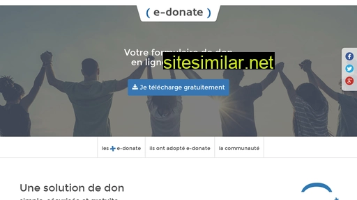 e-donate.fr alternative sites