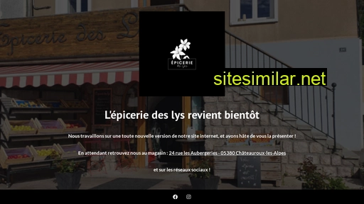 epiceriedeslys.fr alternative sites