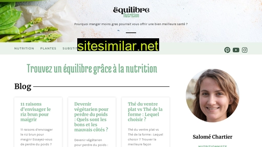 equilibre-nutrition.fr alternative sites