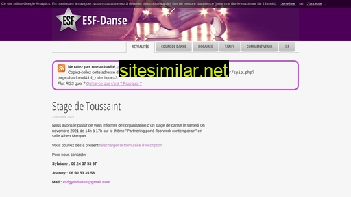 esf-danse.fr alternative sites