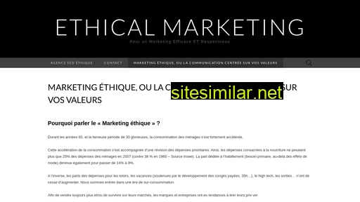 ethicalmarketing.fr alternative sites