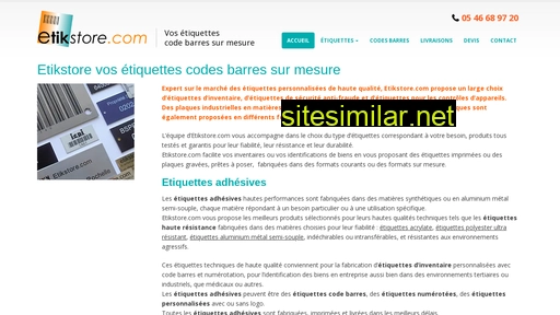 etikstore.fr alternative sites