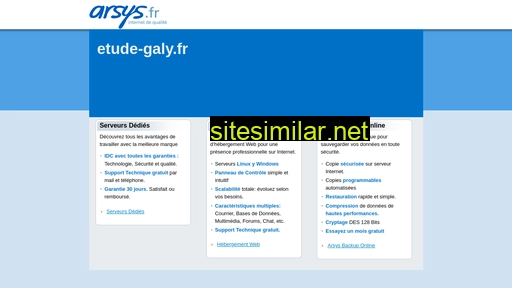 etude-galy.fr alternative sites