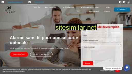 exxellalarme.fr alternative sites