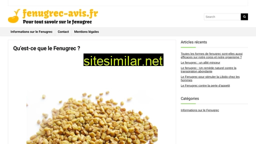 fenugrec-avis.fr alternative sites