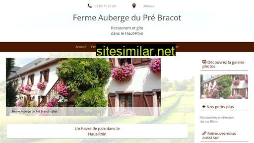 ferme-auberge-prebracot.fr alternative sites