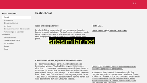 festinchoral.fr alternative sites