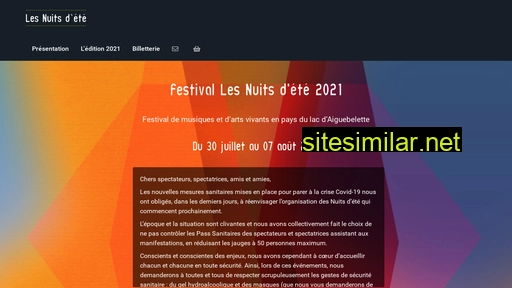 festivallesnuitsdete.fr alternative sites