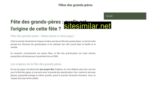 fetedesgrandsperes.fr alternative sites