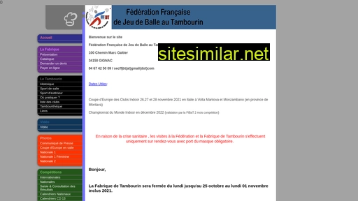 ffsport-tambourin.fr alternative sites