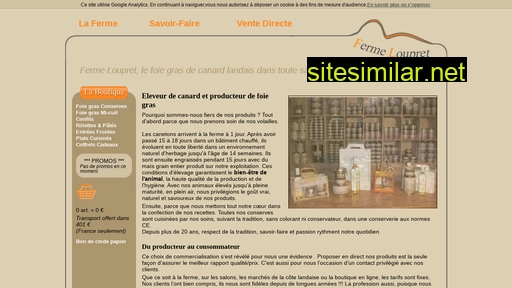 foiegras-fermeloupret.fr alternative sites