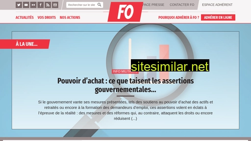 force-ouvriere.fr alternative sites