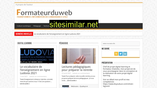 formateurduweb.fr alternative sites