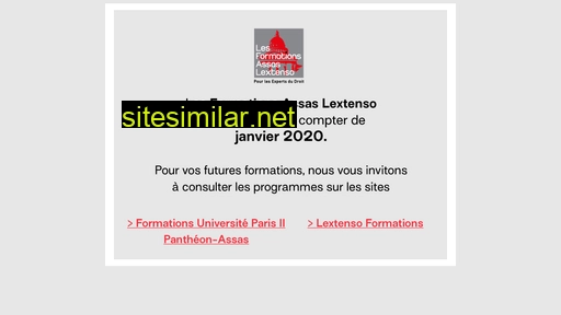 formations-assas-lextenso.fr alternative sites