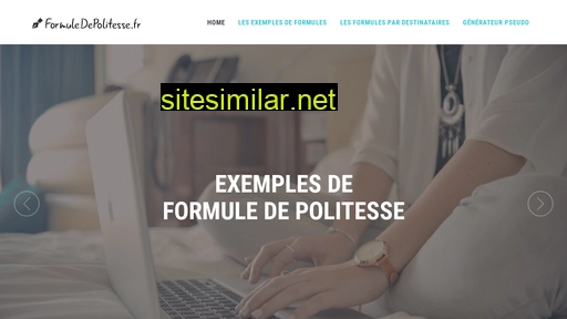 formuledepolitesse.fr alternative sites