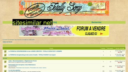 forum.totally-scrap.fr alternative sites