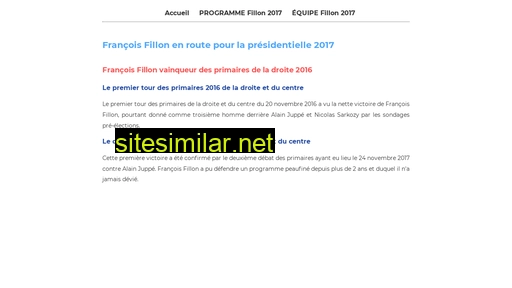 Francois-fillon-2017 similar sites