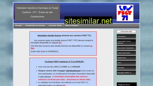 fsgt71.fr alternative sites