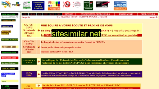 fsu-pec.fr alternative sites