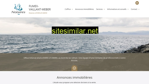 fumex-vaillant-weber-evian.notaires.fr alternative sites