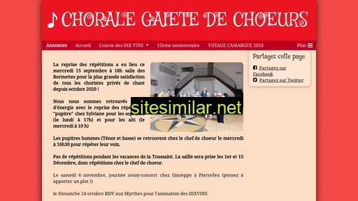 gaietedechoeurs.fr alternative sites