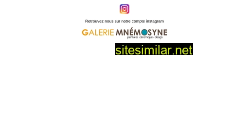 Galerie-mnemosyne similar sites