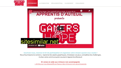 gamersforhope.fr alternative sites