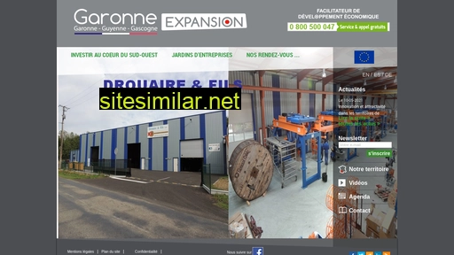 garonne-expansion.fr alternative sites