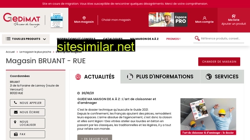 gedimat.fr alternative sites