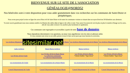 genealogienord52.fr alternative sites