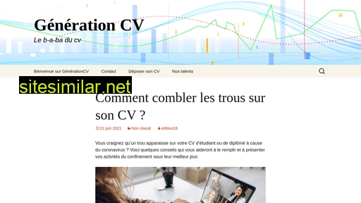 generationcv.fr alternative sites