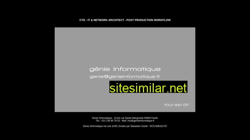 Genieinformatique similar sites