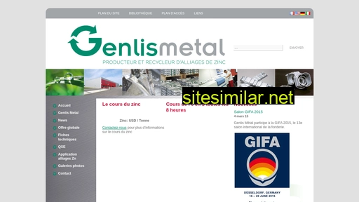 genlismetal.fr alternative sites