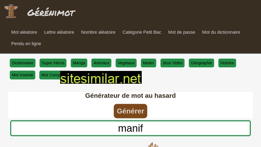 gerenimot.fr alternative sites