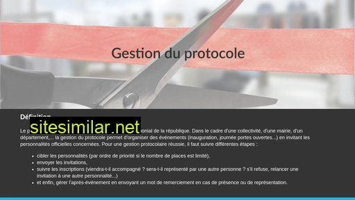 gestion-protocole.fr alternative sites